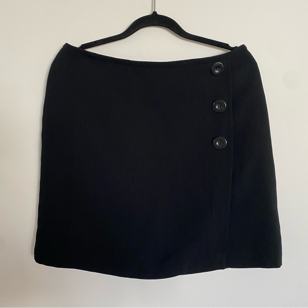 Dress Barn Black Button-Detail Skirt